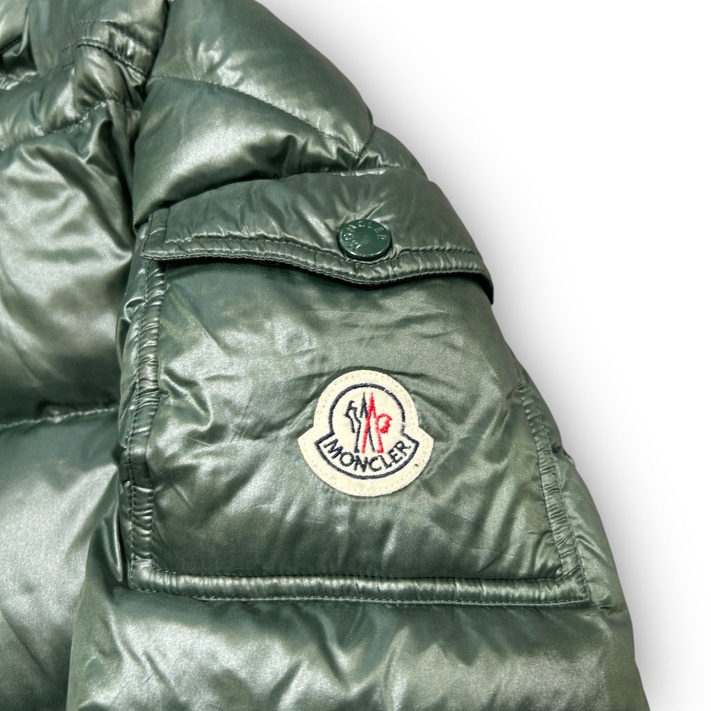Green Moncler Maya Puffer Coat (S)