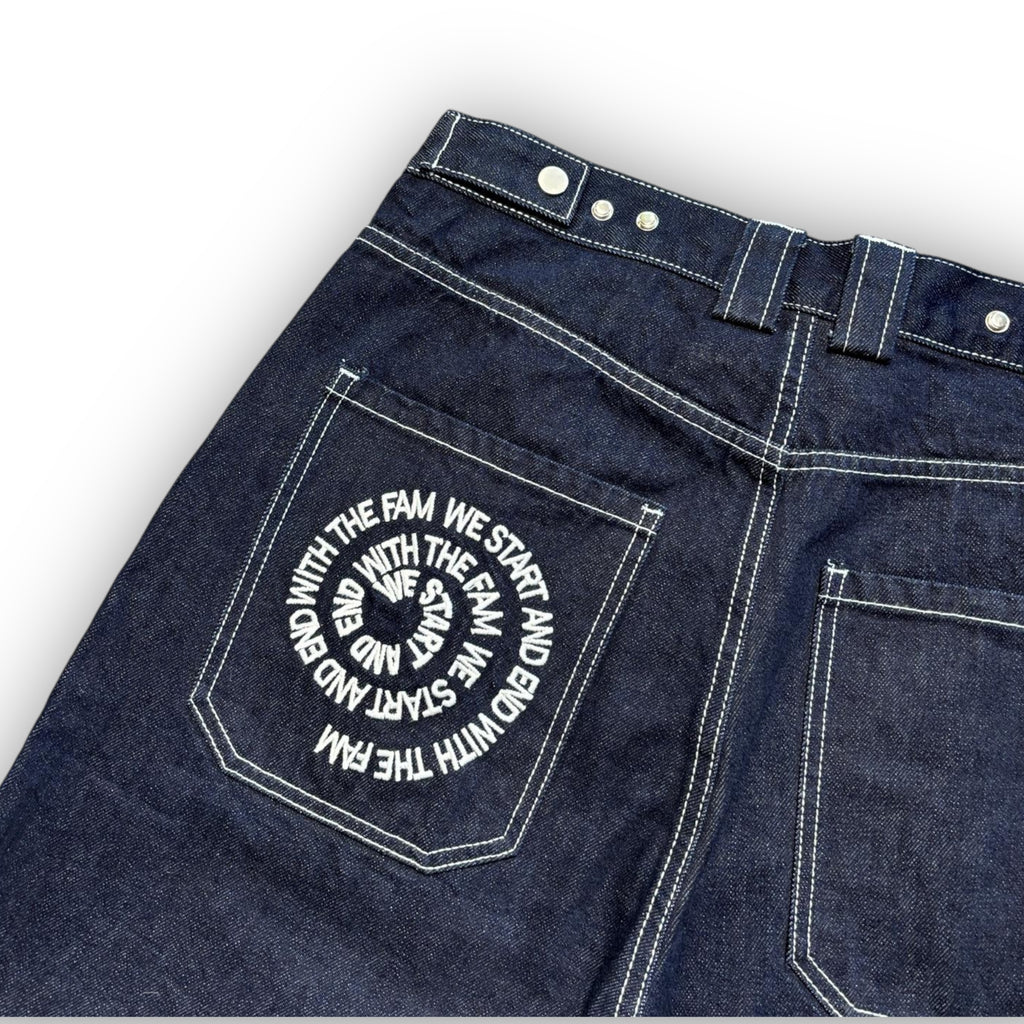 La Fam Embroidered Baggy Jorts (M)