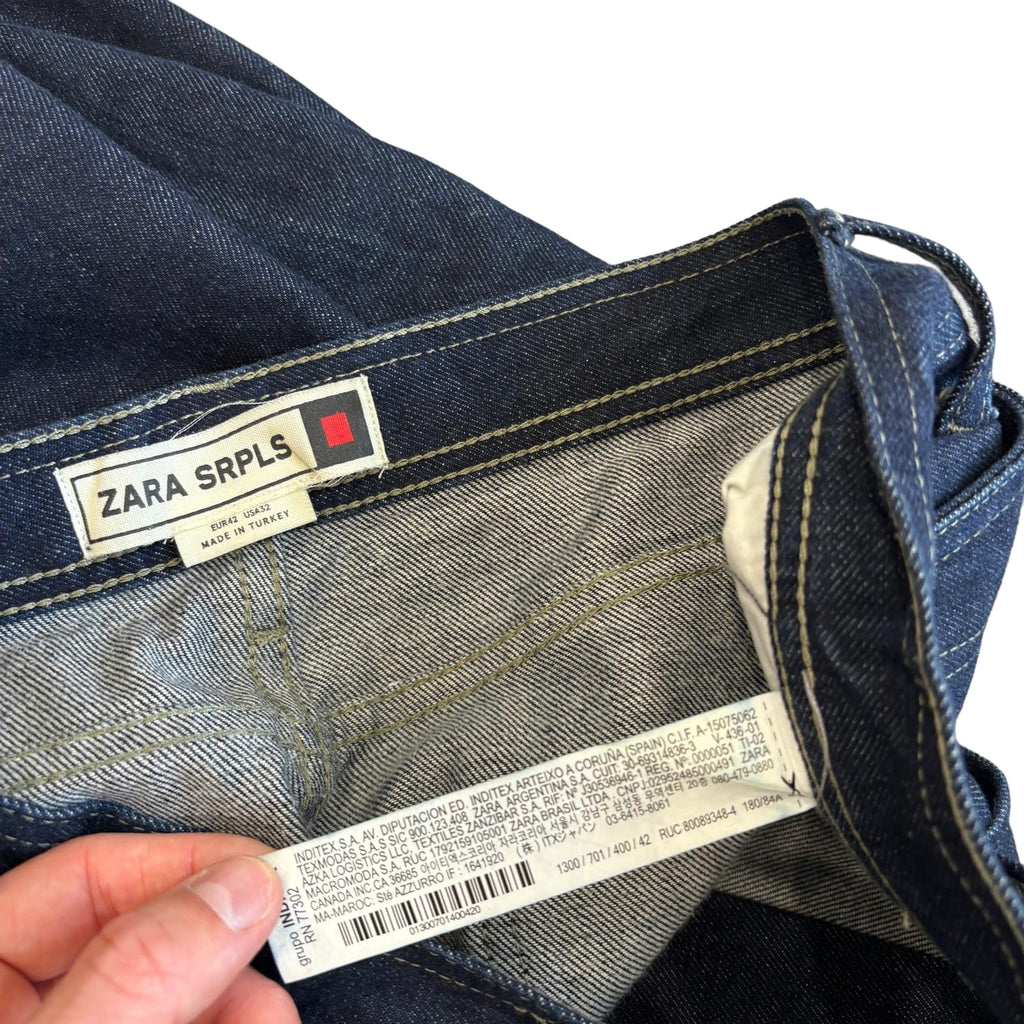 00s Baggy Navy Jeans (34")