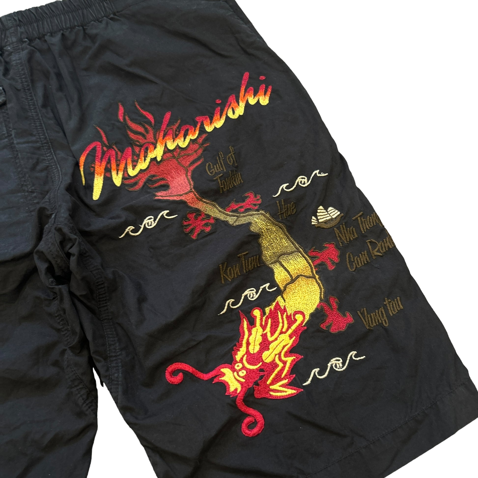 Maharishi Dragon Embroidered Shorts (M)
