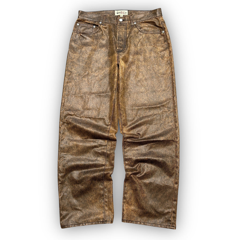 Stussy Faux Leather Big Ol' Jeans (32")