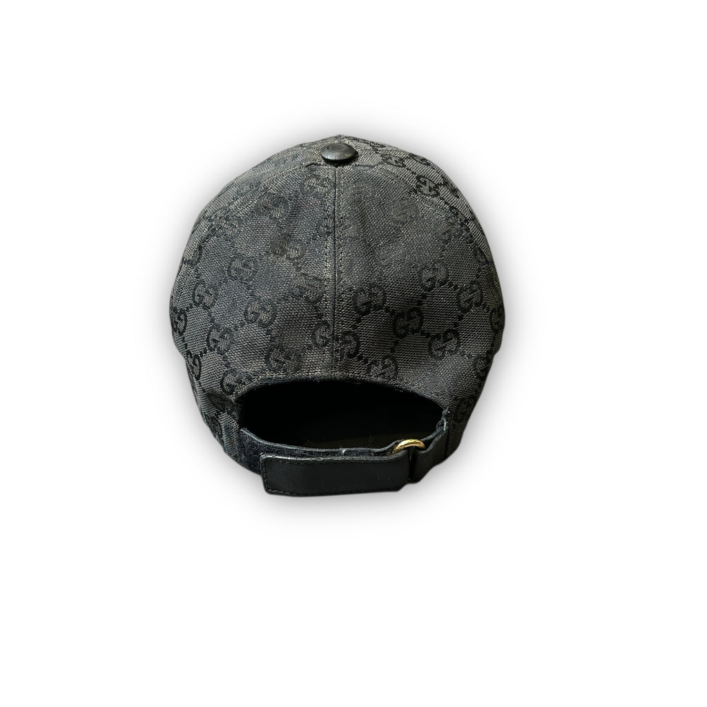 Black Gucci GG Monogram Cap