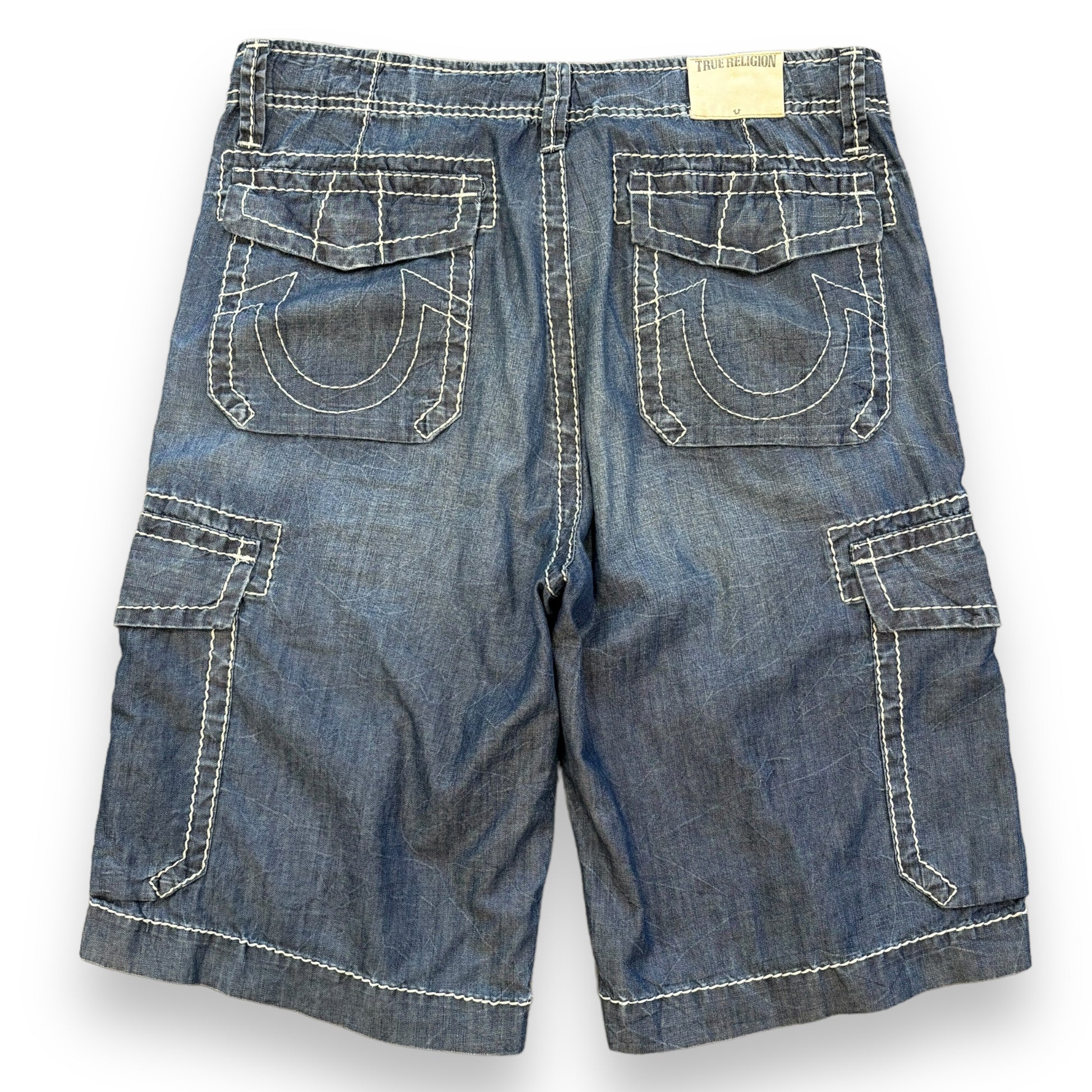 True Religion Contrast Stitch Shorts (34W)