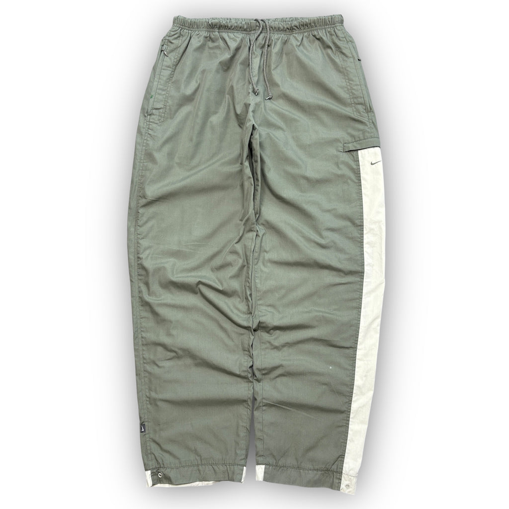 00s Khaki Green Nike Track Pants (XL)