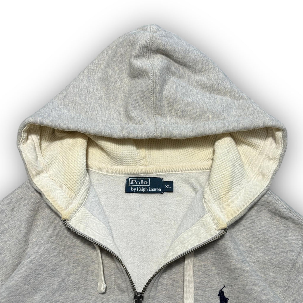 Grey Polo Ralph Lauren Heavyweight Hoodie (XL)