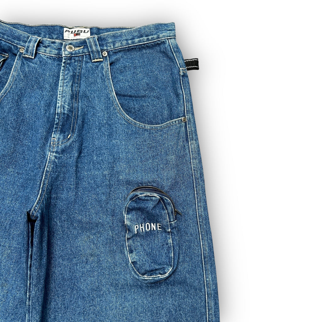 90s Fubu Embroidered Jorts (34")