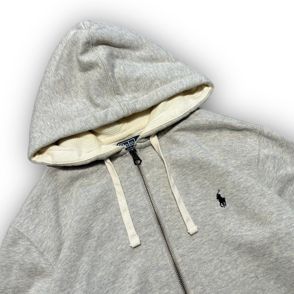 Grey Polo Ralph Lauren Heavyweight Hoodie (XL)