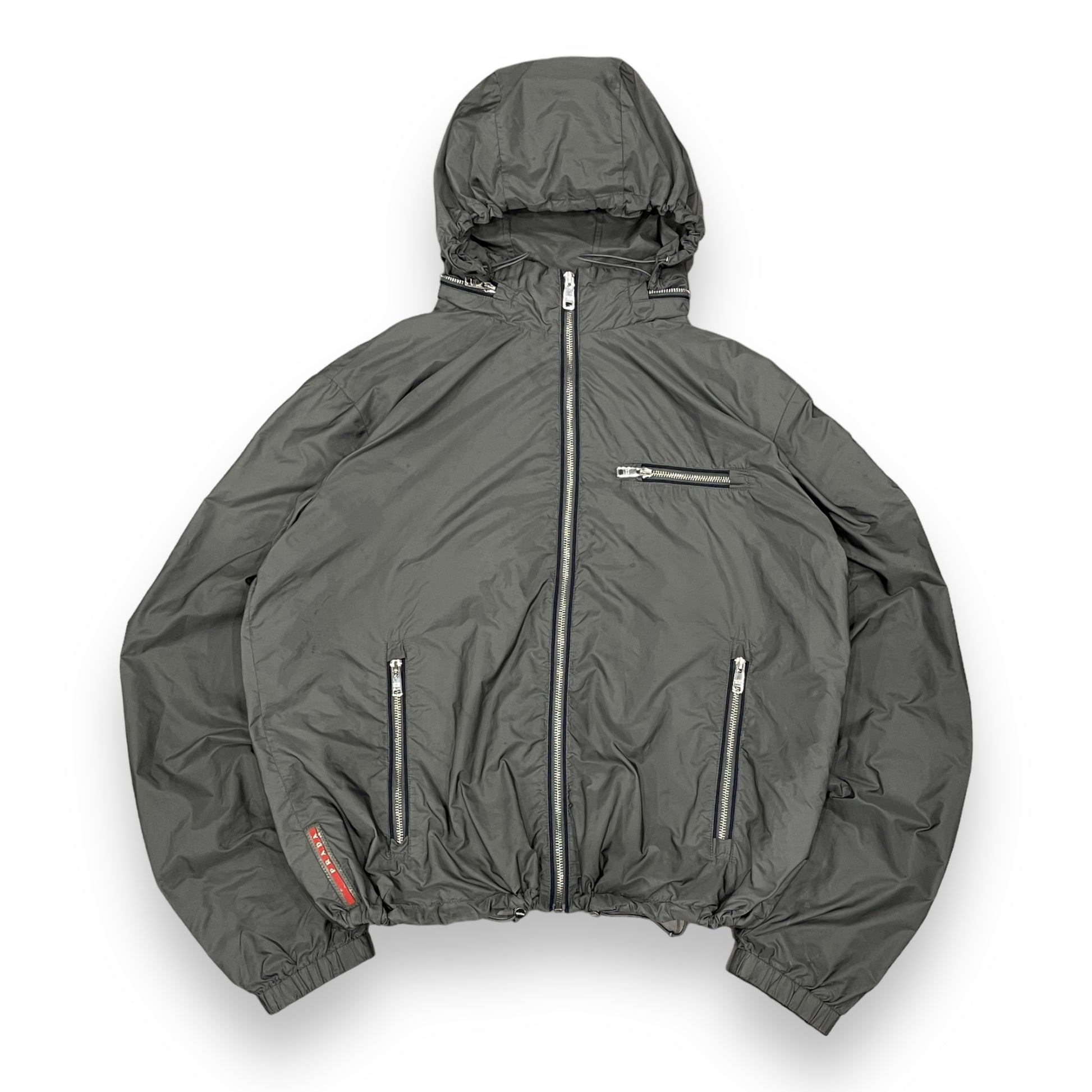 Prada Sport Nylon Silver Shimmer Jacket