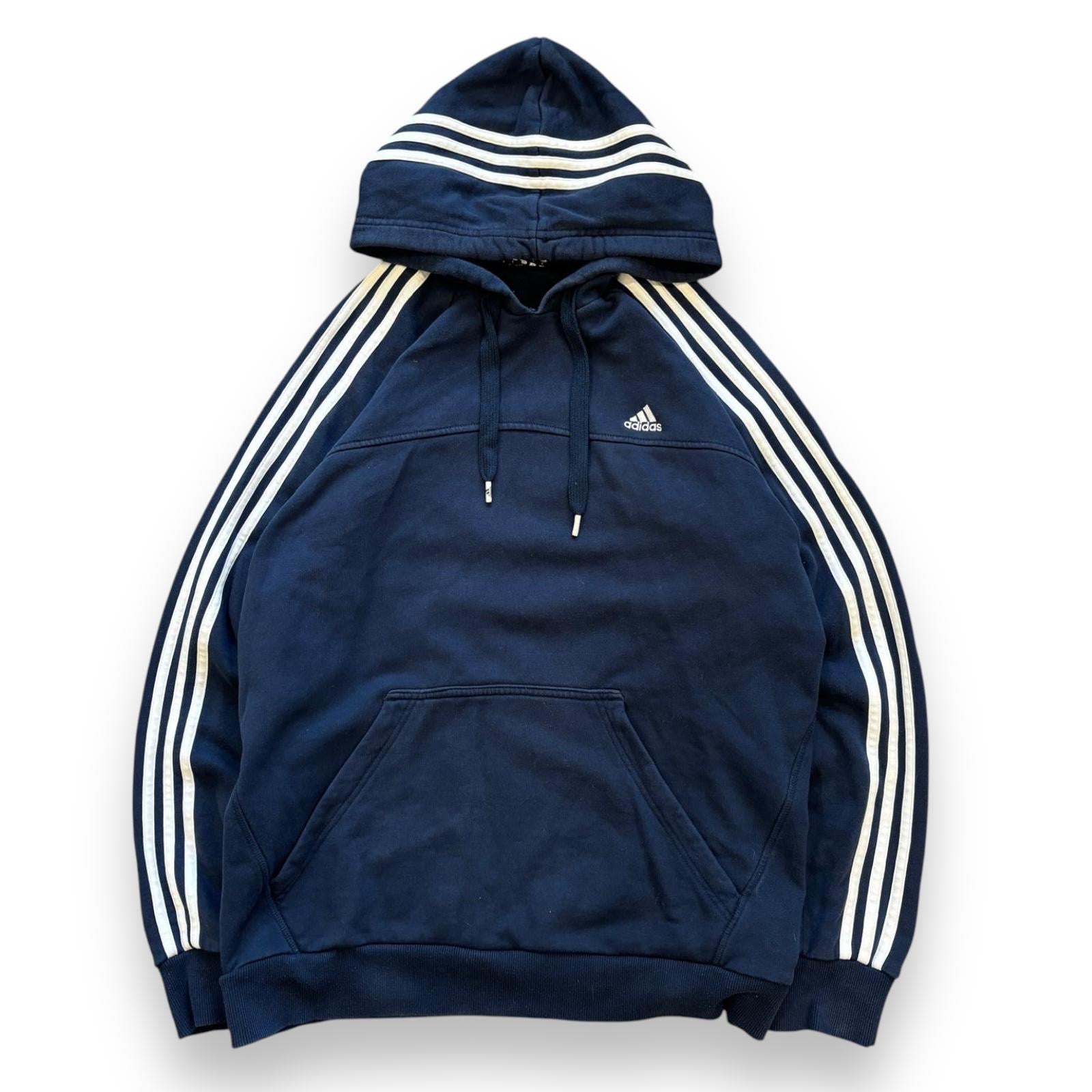 00s Grey Adidas Essentials Hoodie (L)