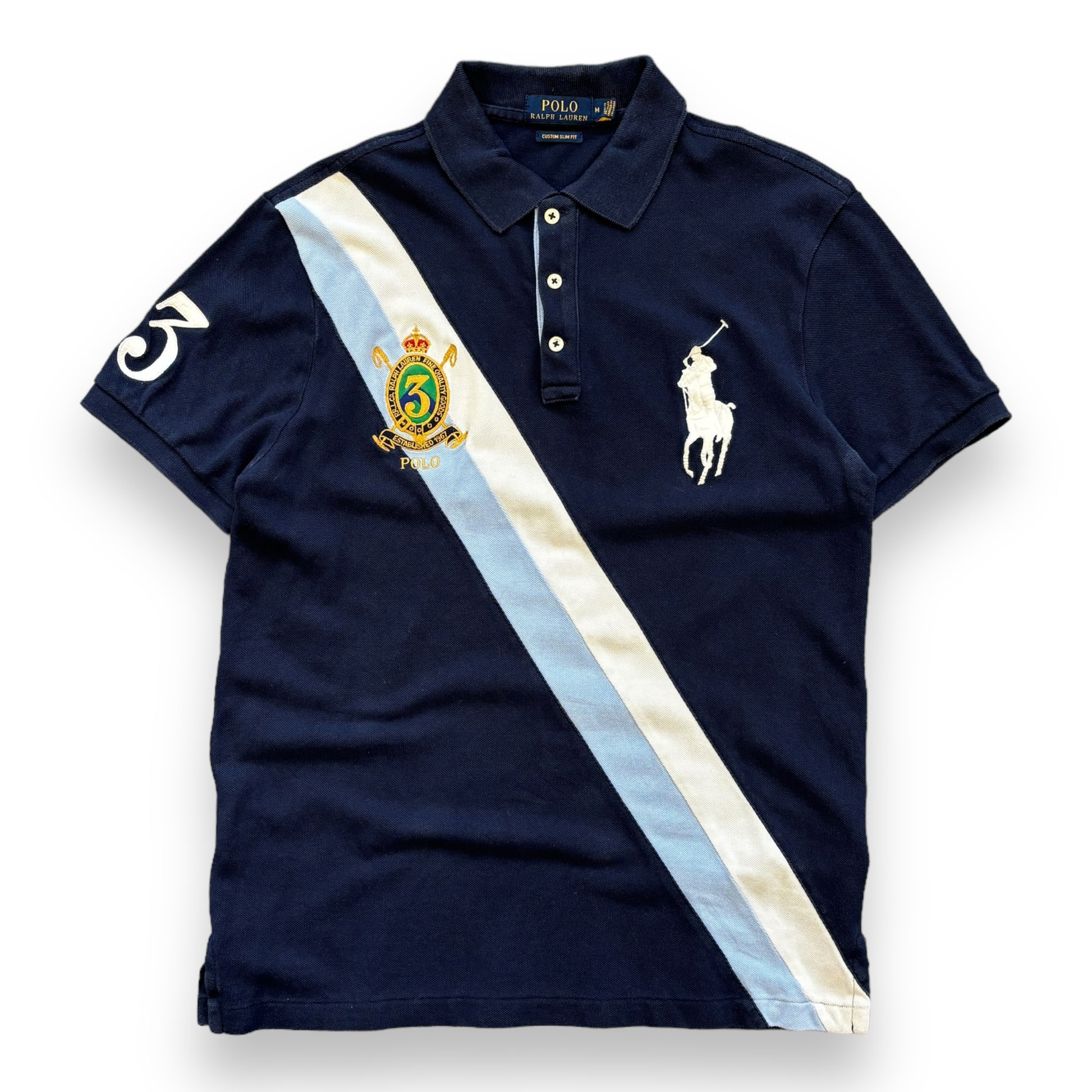 Navy Ralph Lauren Polo Shirt (M)