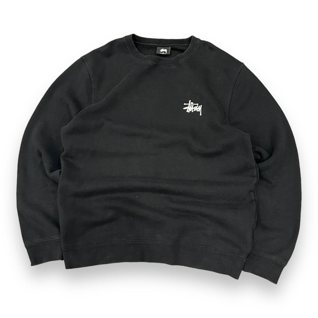 Black Stussy Spellout Sweatshirt (M)