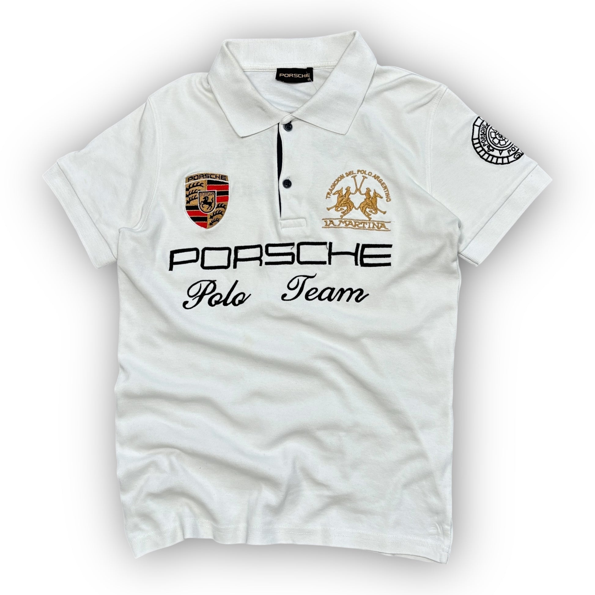 Porsche Spellout Polo Shirt (S)
