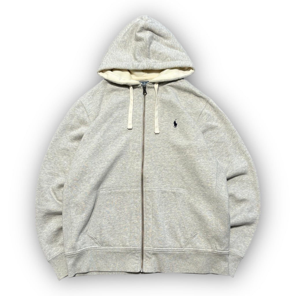 Grey Polo Ralph Lauren Heavyweight Hoodie (XL)