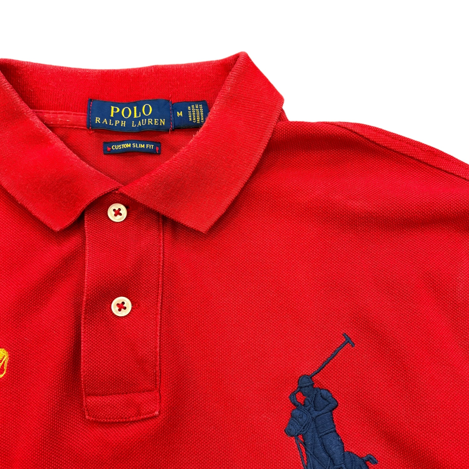 Red Ralph Lauren Polo Shirt (M)