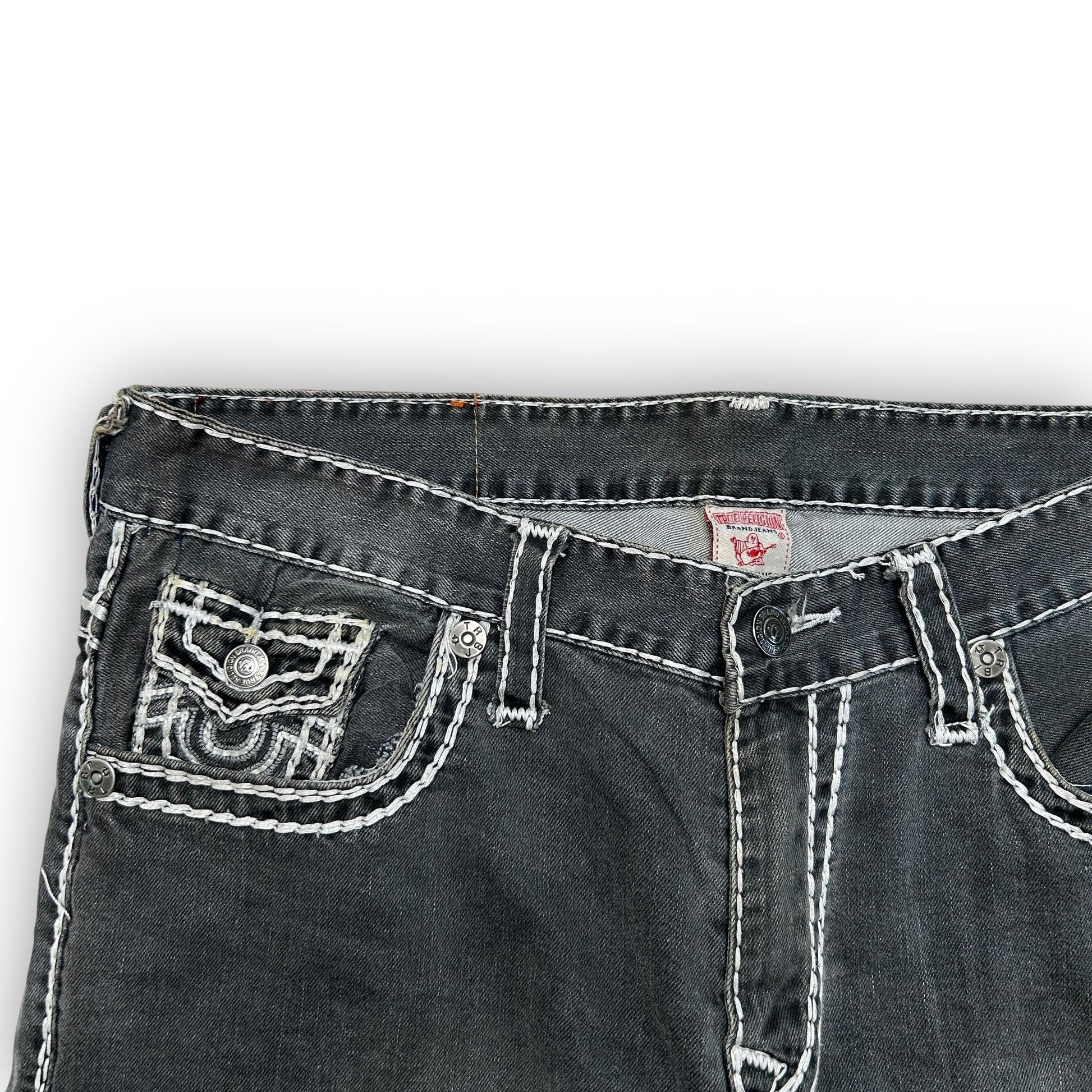 True Religion Big Stitch Jorts (36”)