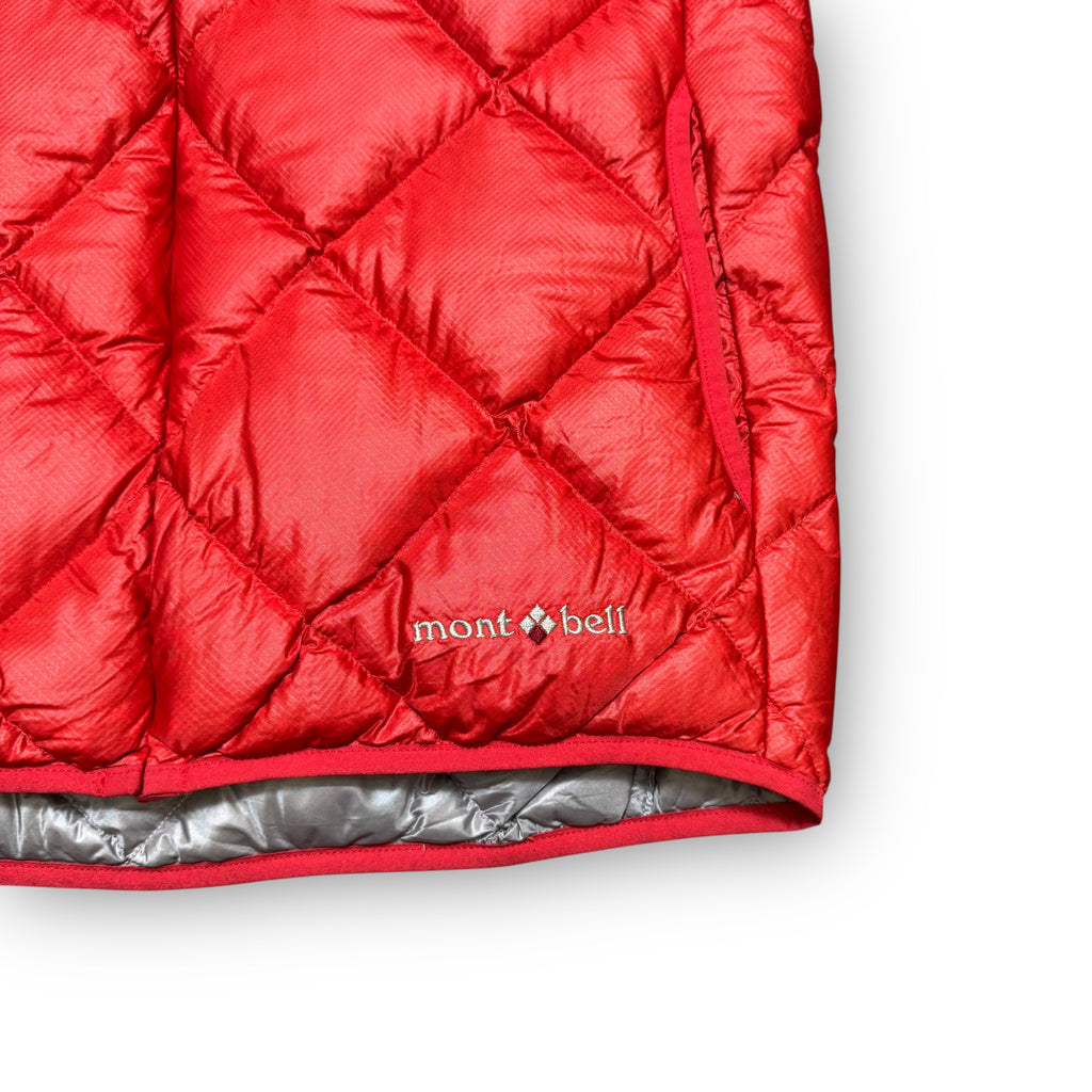 Red Montbell Diamond Stitch Puffer Gilet (M)