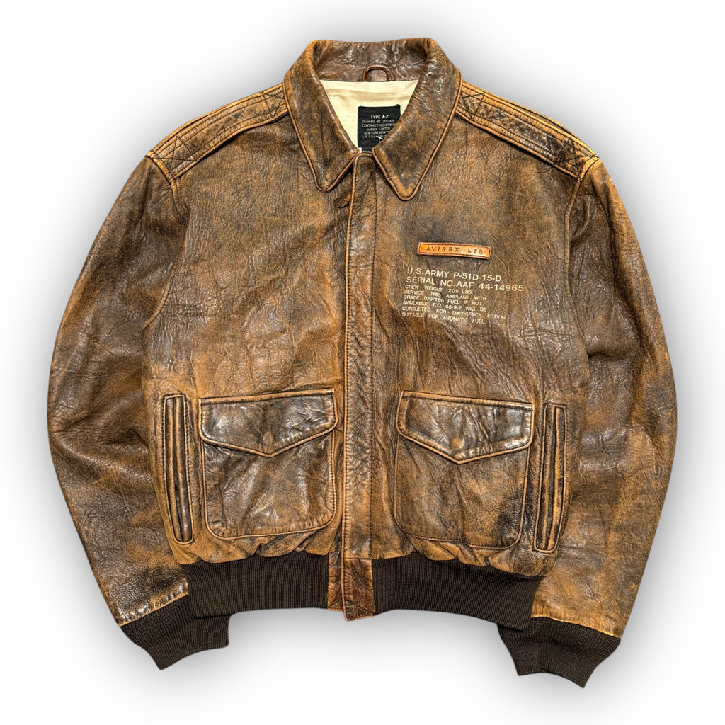 1988 Avirex 'Lucky Strike' Leather Jacket (S)
