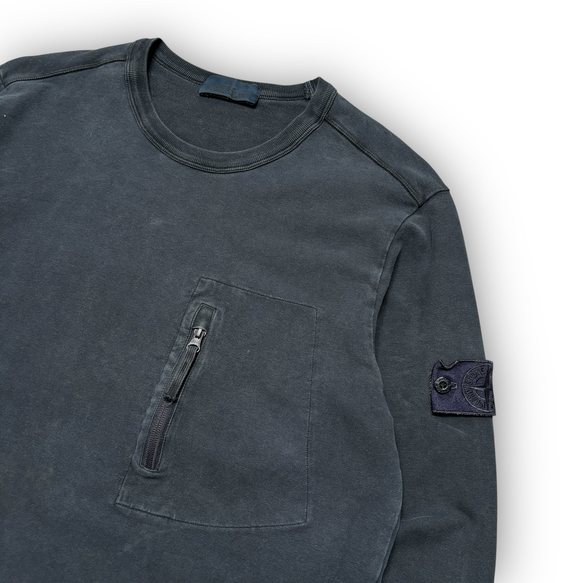 2017 Navy Stone Island Ghost Sweatshirt (XL)