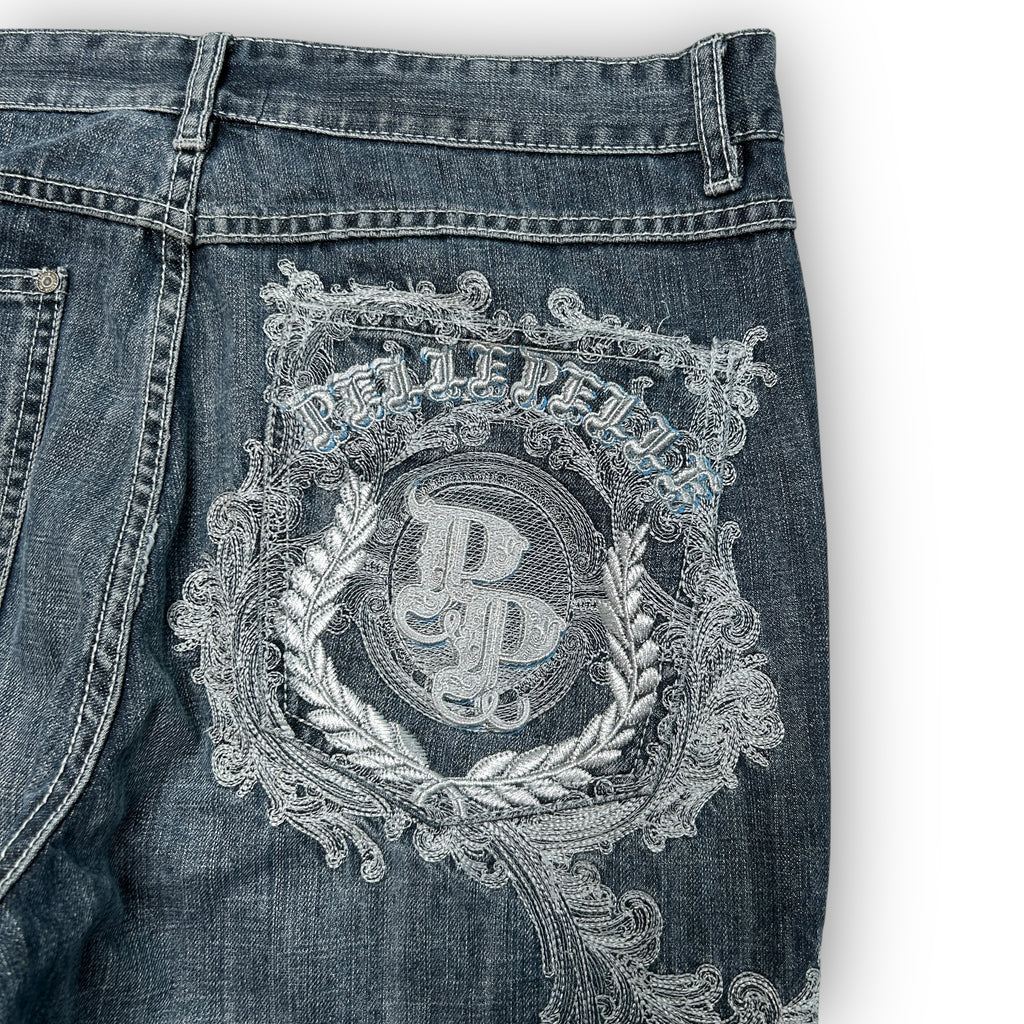 00s Pelle Pelle Embroidered Jeans (36”)