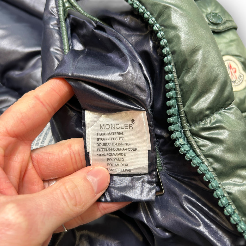 Green Moncler Maya Puffer Coat (S)