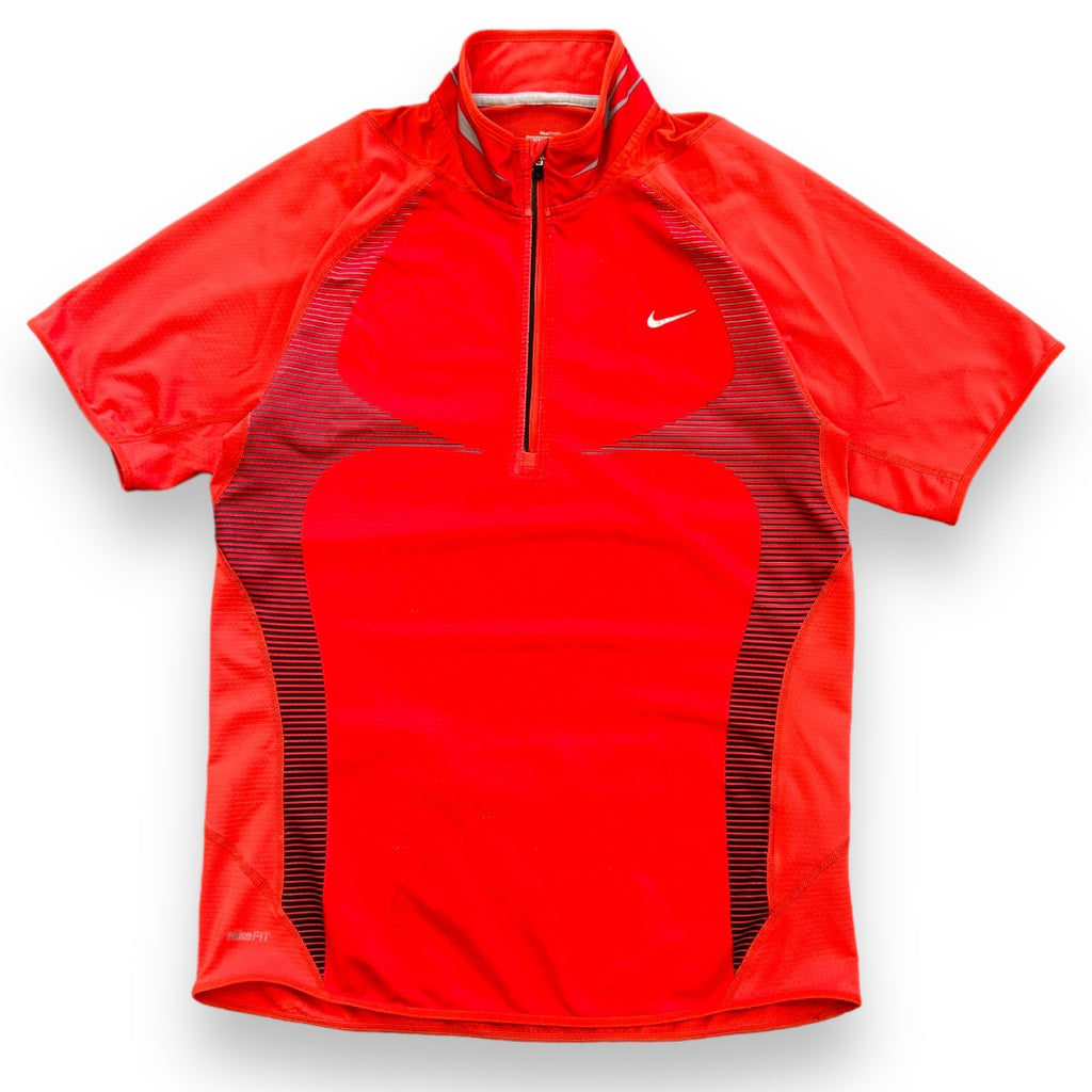 00s Nike Zipped Polo Shirt (M)