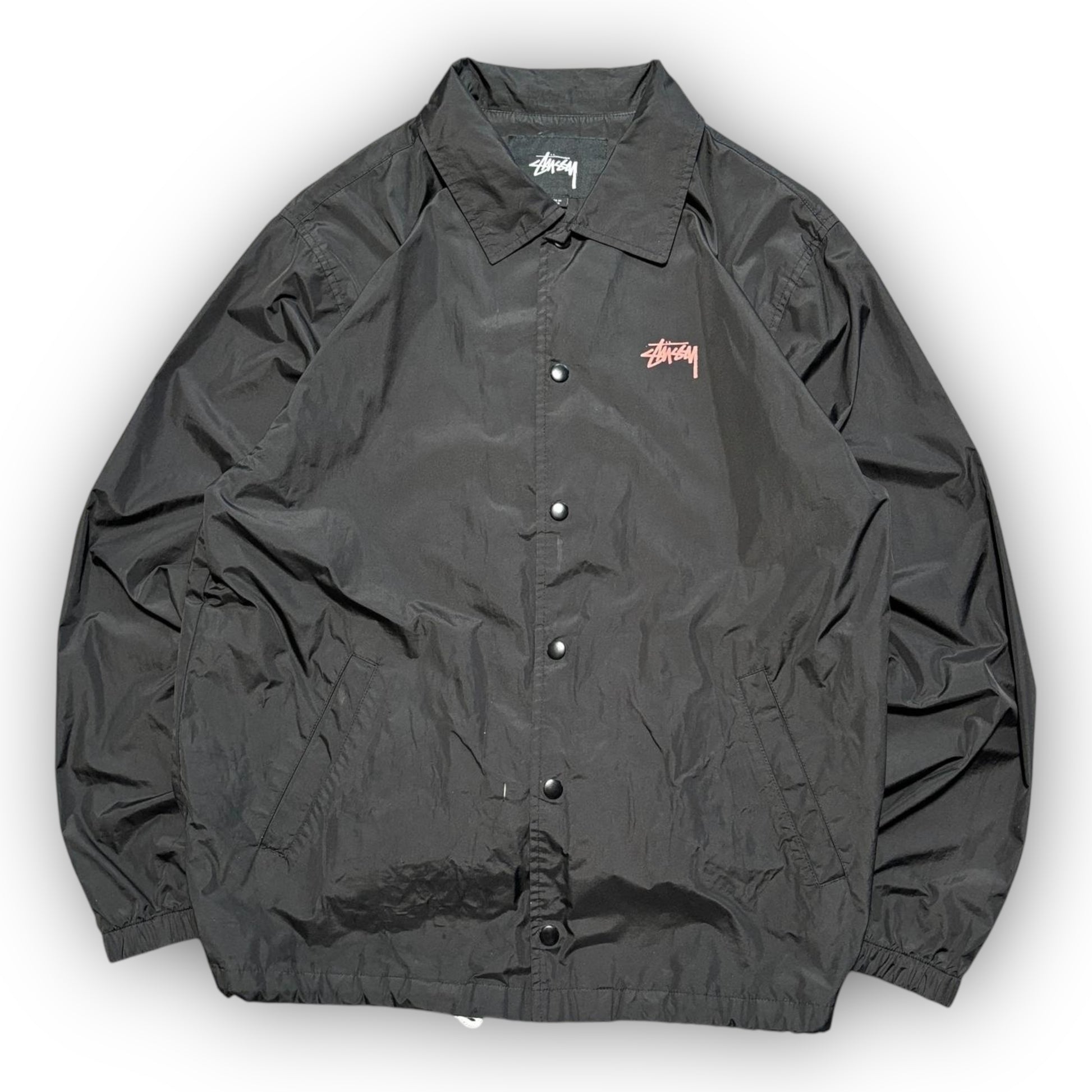 Black Stussy Nylon Overshirt (M)