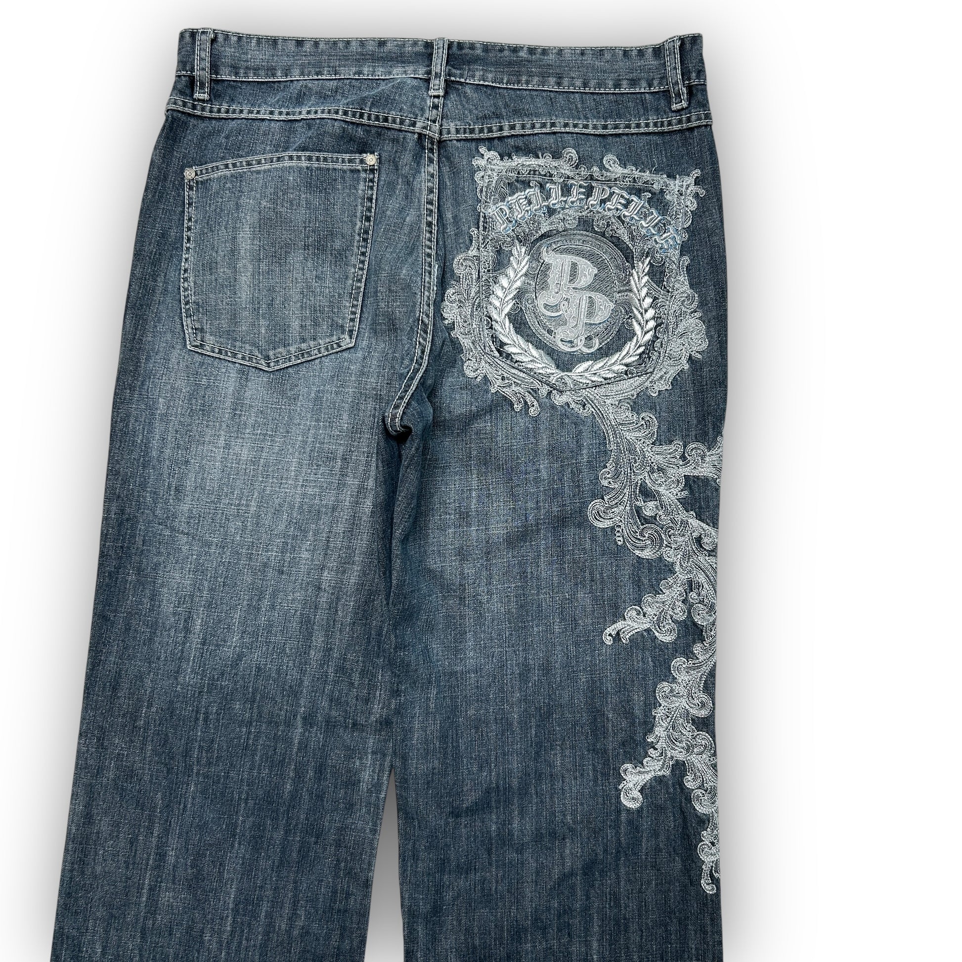 00s Pelle Pelle Embroidered Jeans (36”)