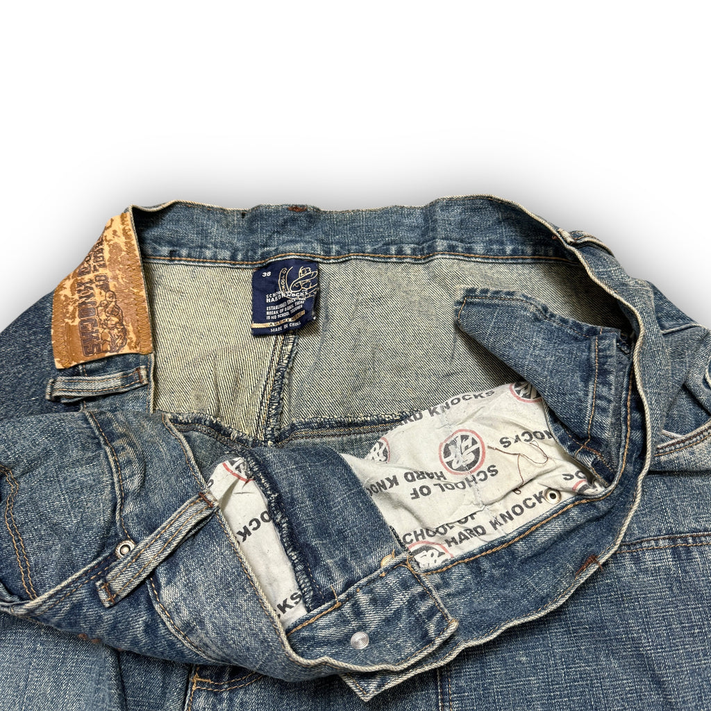 00s SOHK Embroidered Baggy Jeans (36")