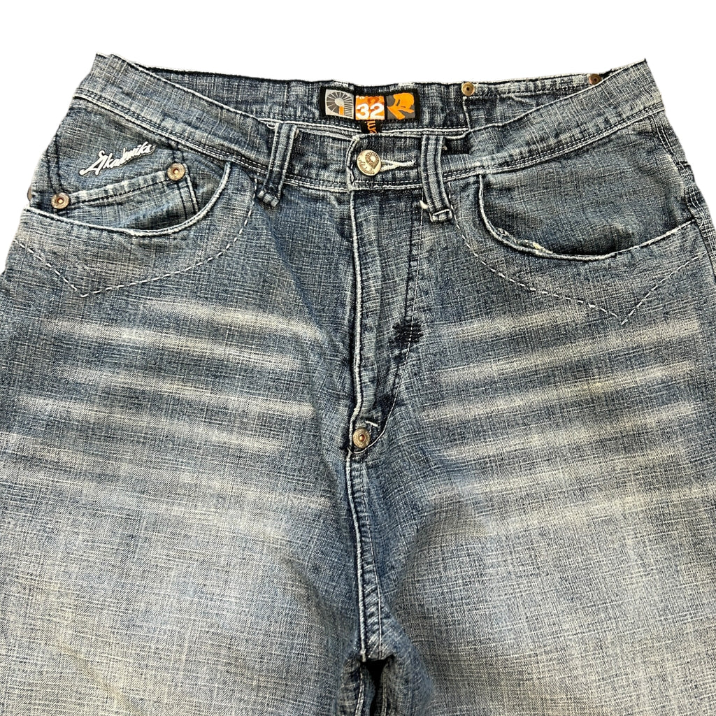 00's Akedmiks Embroidered Baggy Jeans (32)