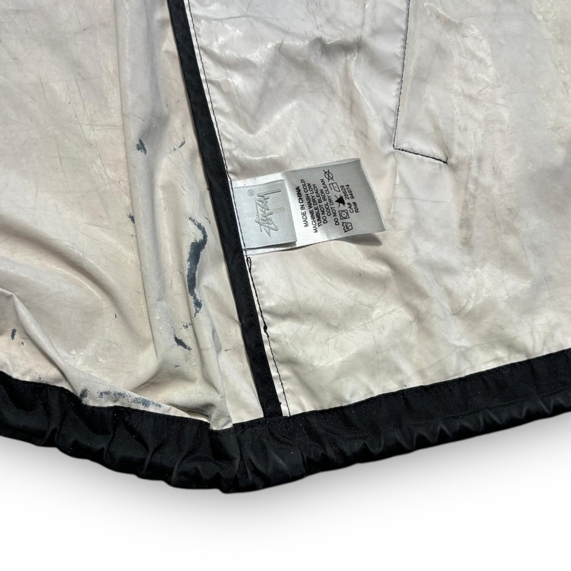 Black Stussy Nylon Overshirt (M)