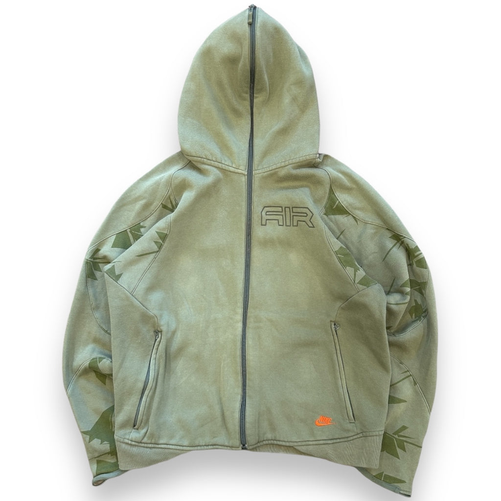 00s Nike Air Zipped Camo Hoodie (S)