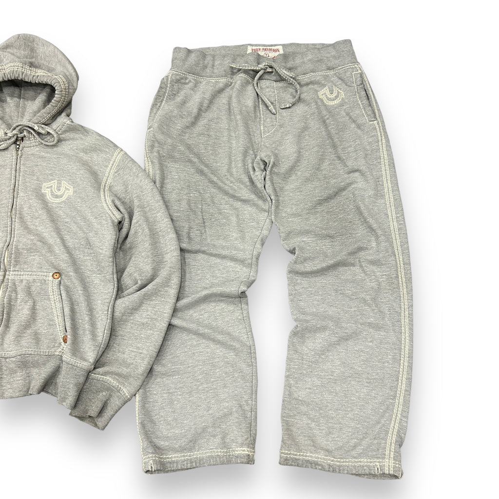 GREY TRUE RELIGION TRACKSUIT
