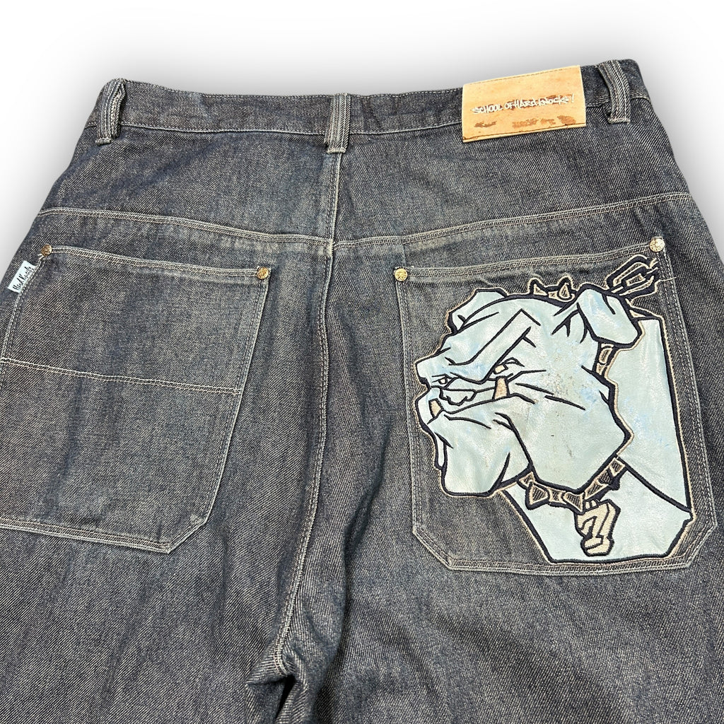 School Of Hard Knocks Baggy Bulldog Jeans (36")