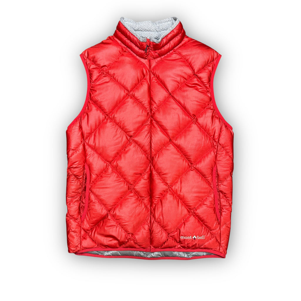 Red Montbell Diamond Stitch Puffer Gilet (M)