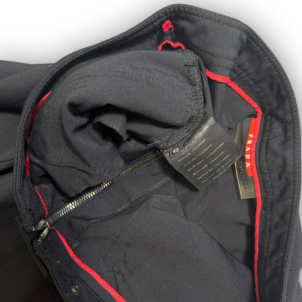 00s Prada Sport Zip Trousers (42)