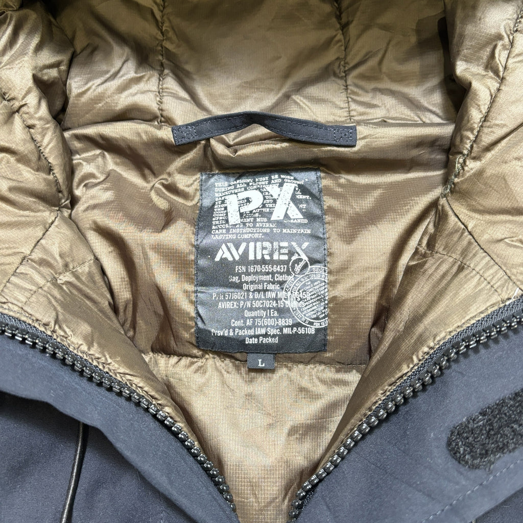 Black Avirex Padded Puffer Coat (L)