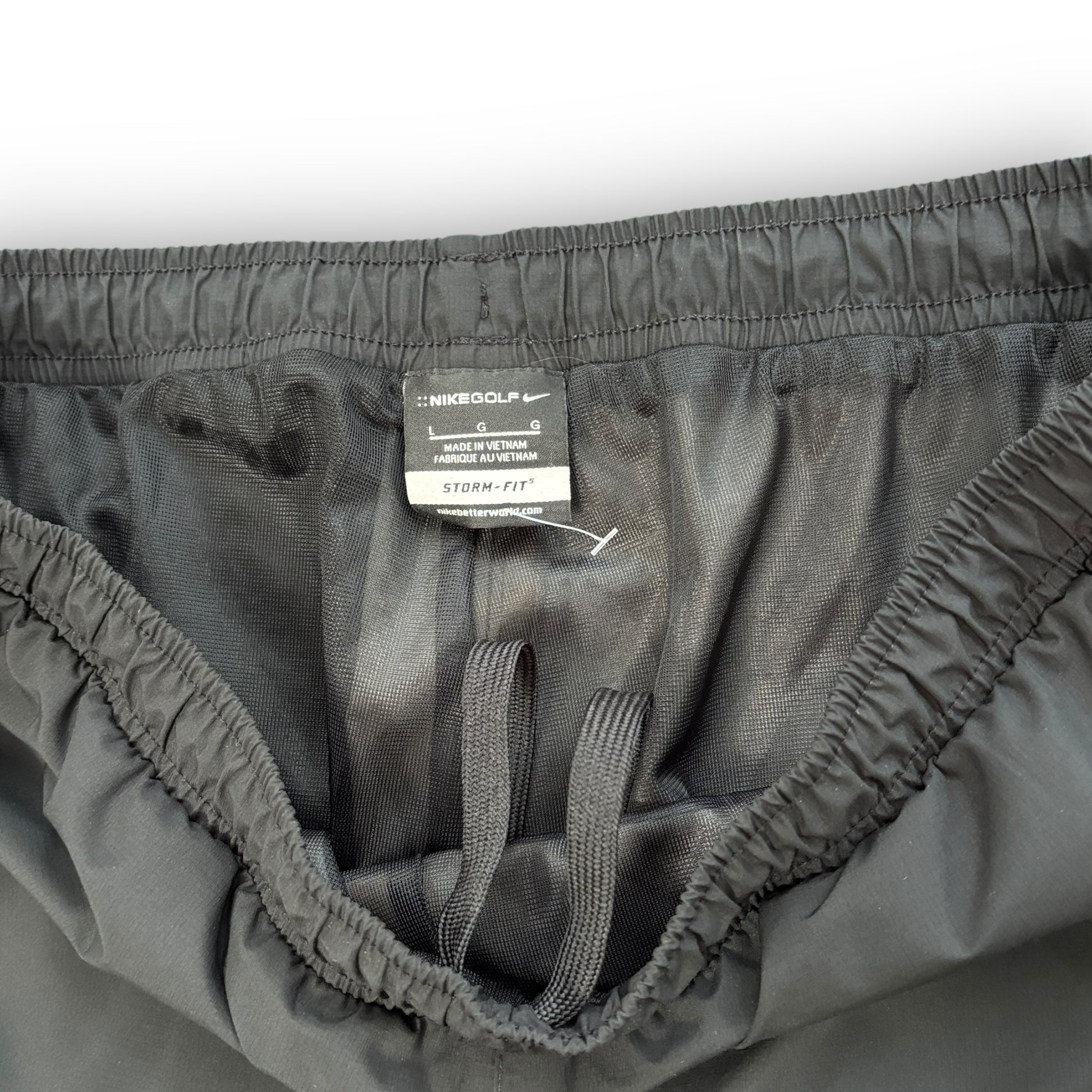 00s Black Nike Track Pants (L)