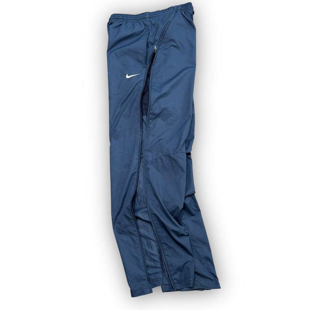 00s Navy Nike Zipped Track Pants (M)