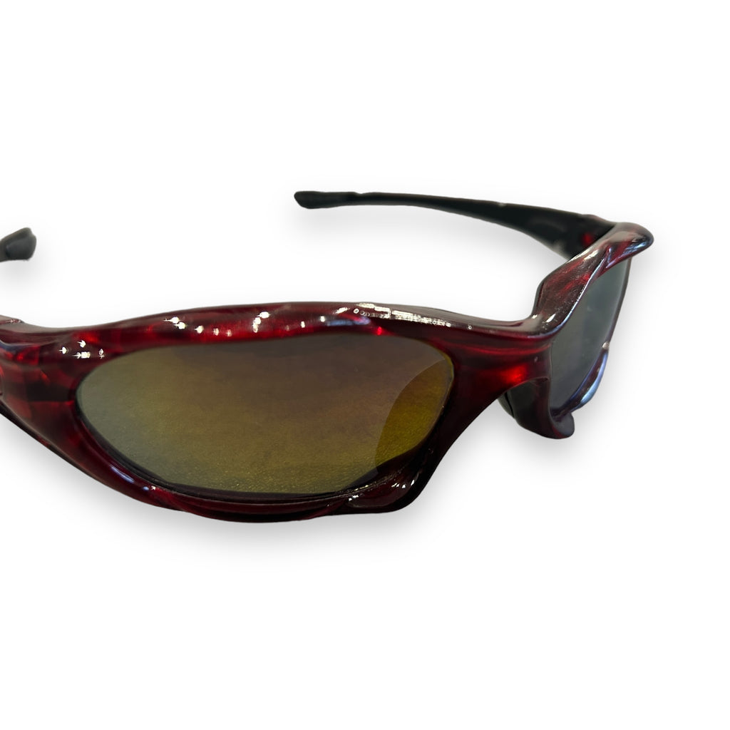 00's Red Unique Sunglasses