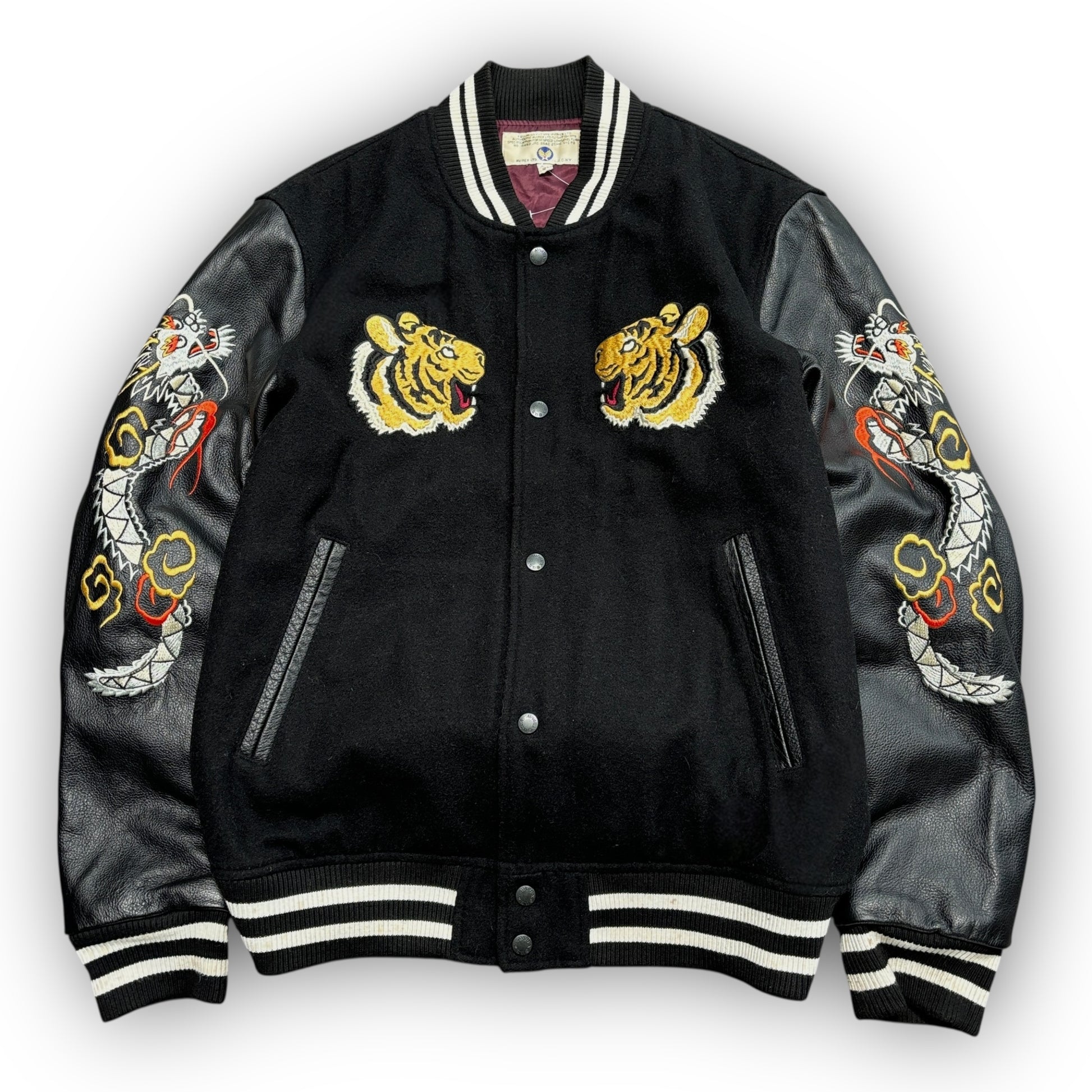 Avirex Leather Bomber Jacket (M)