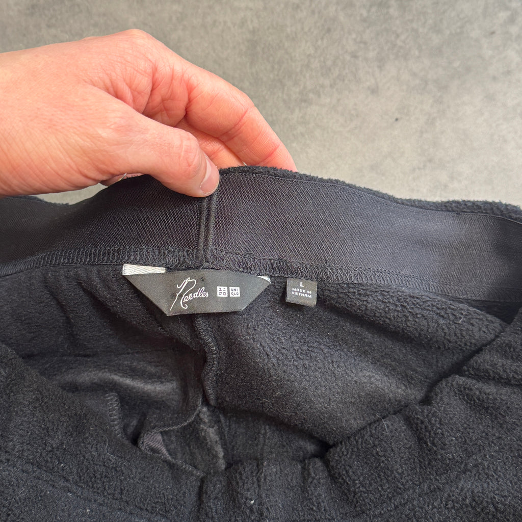 Black Needles x Uniqlo Fleece Joggers (L)
