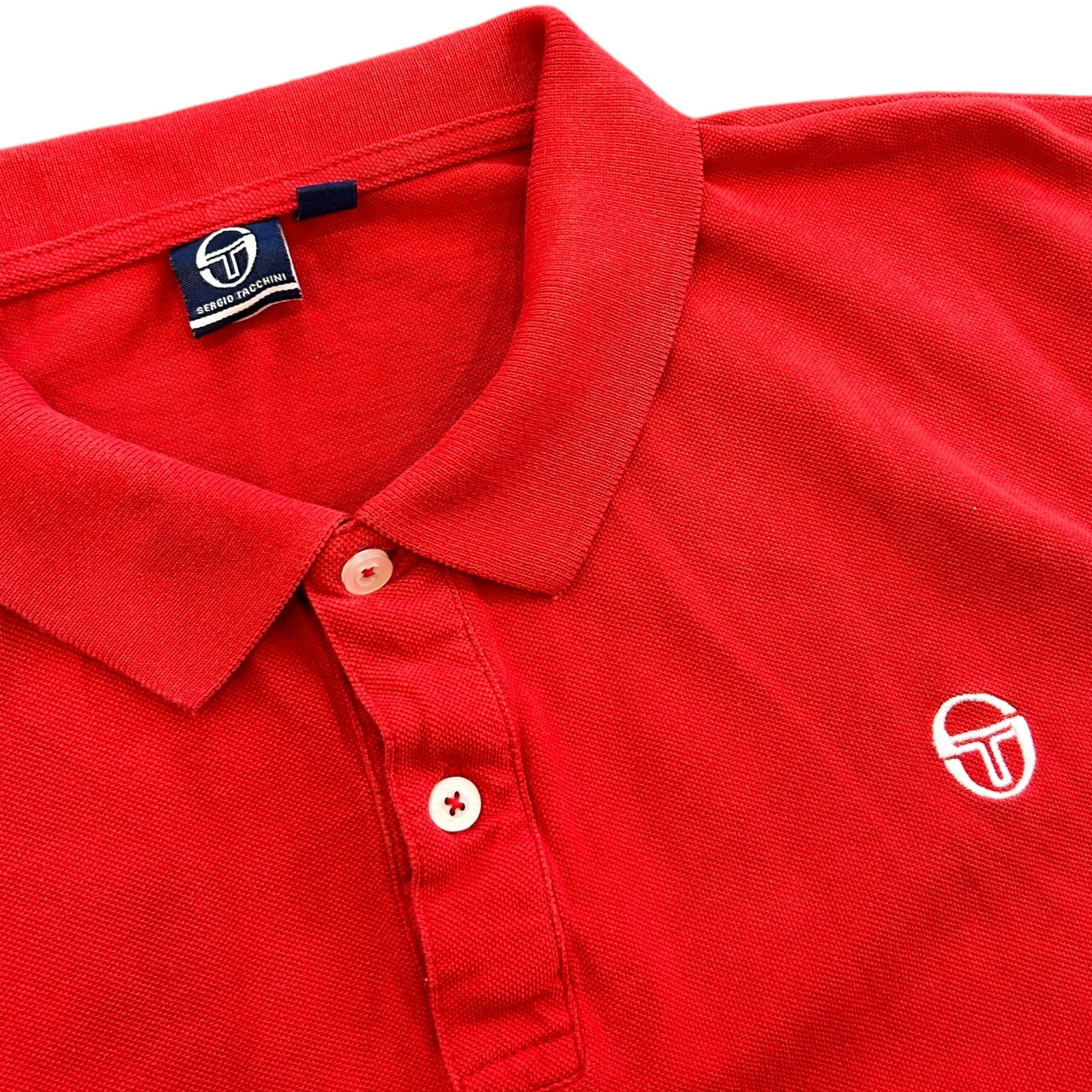 Sergio Tacchini Red Polo Shirt (L)