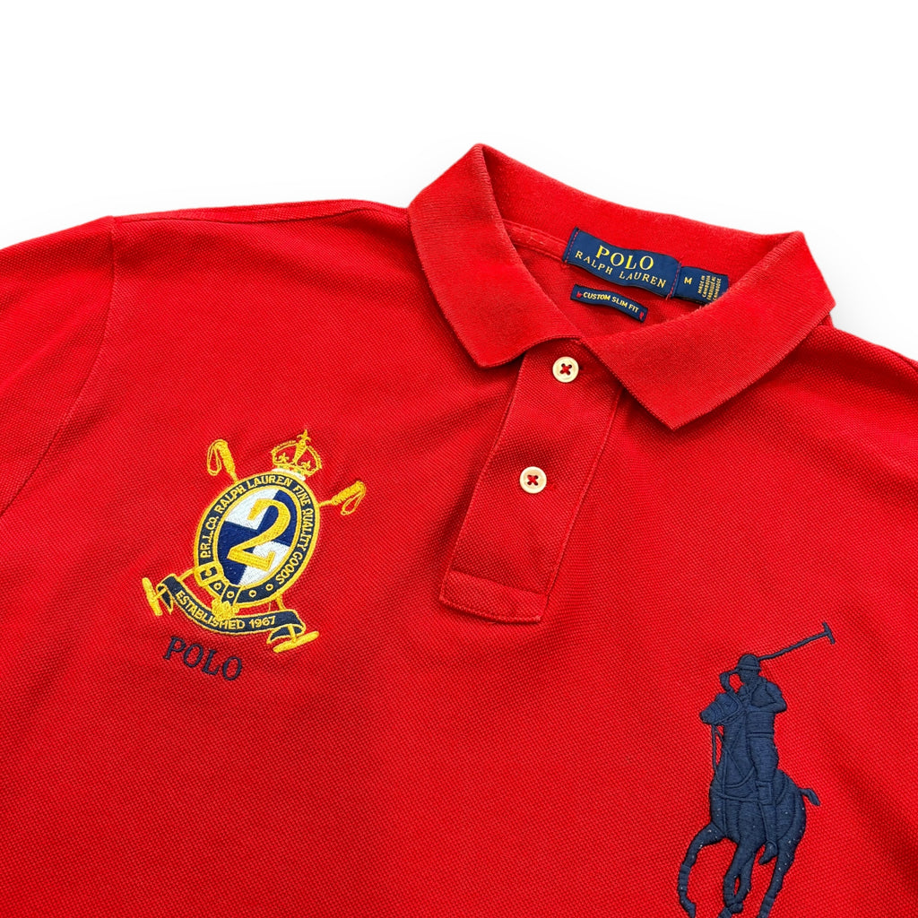Red Ralph Lauren Polo Shirt (M)