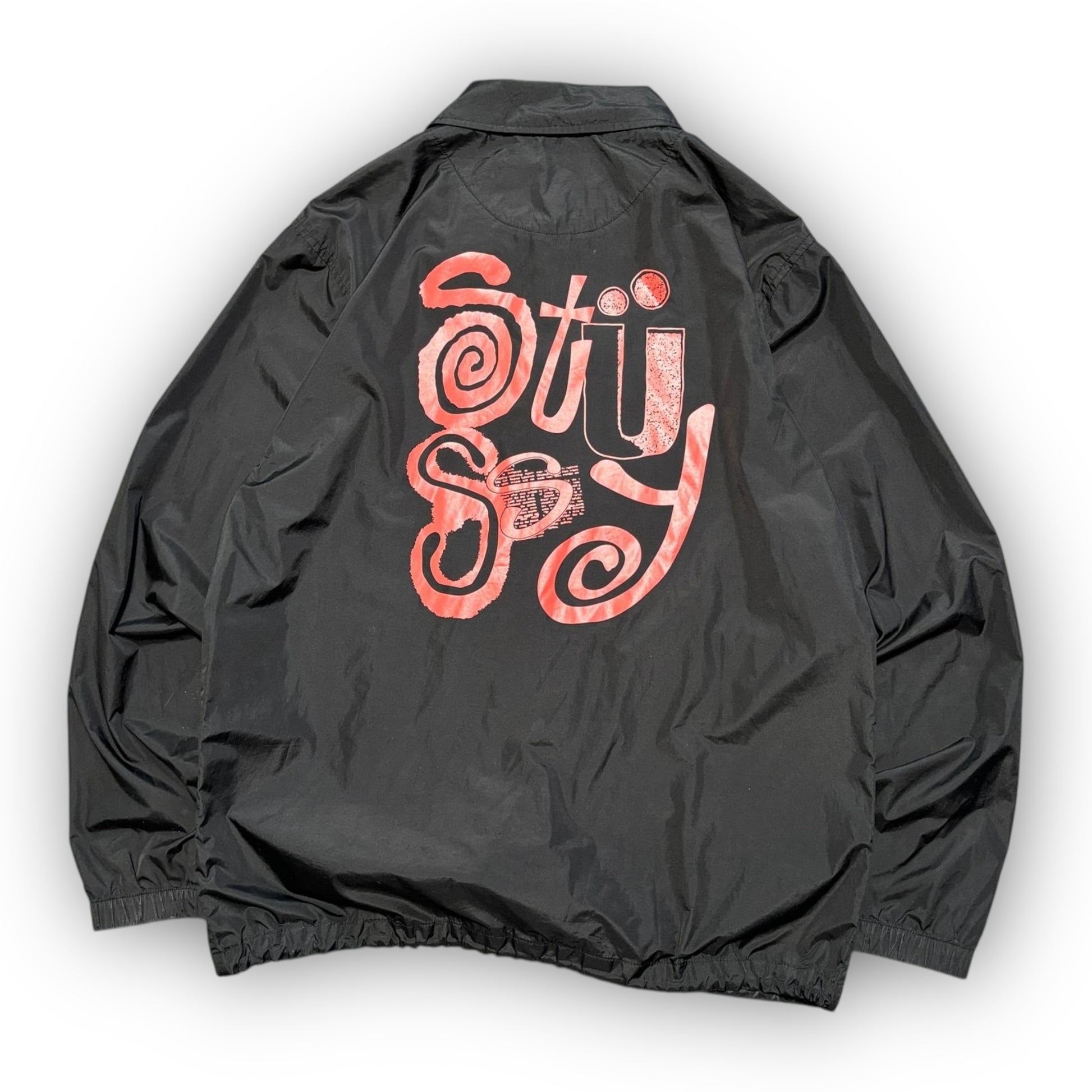 Black Stussy Nylon Overshirt (M)