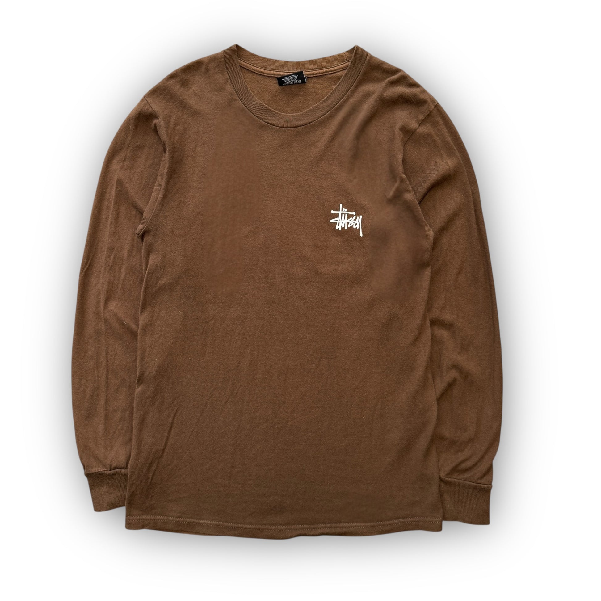 Brown Stussy Longsleeve T-Shirt (S)