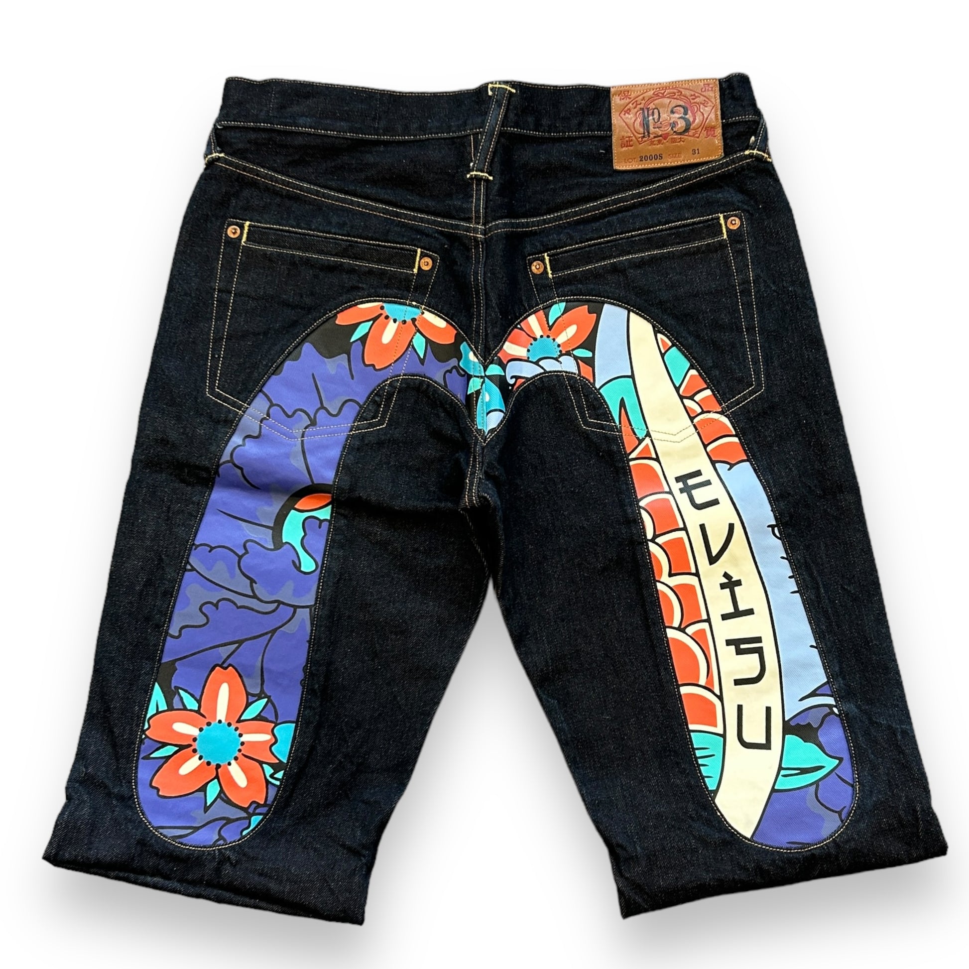 Evisu Diacock Denim Jorts (31")