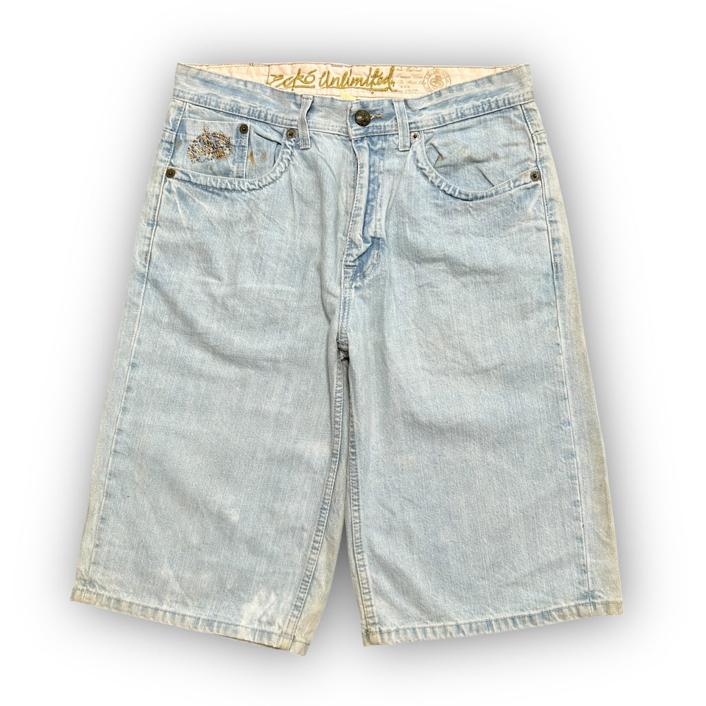 00s Ecko Unltd Rhinestone Baggy Jorts (32")
