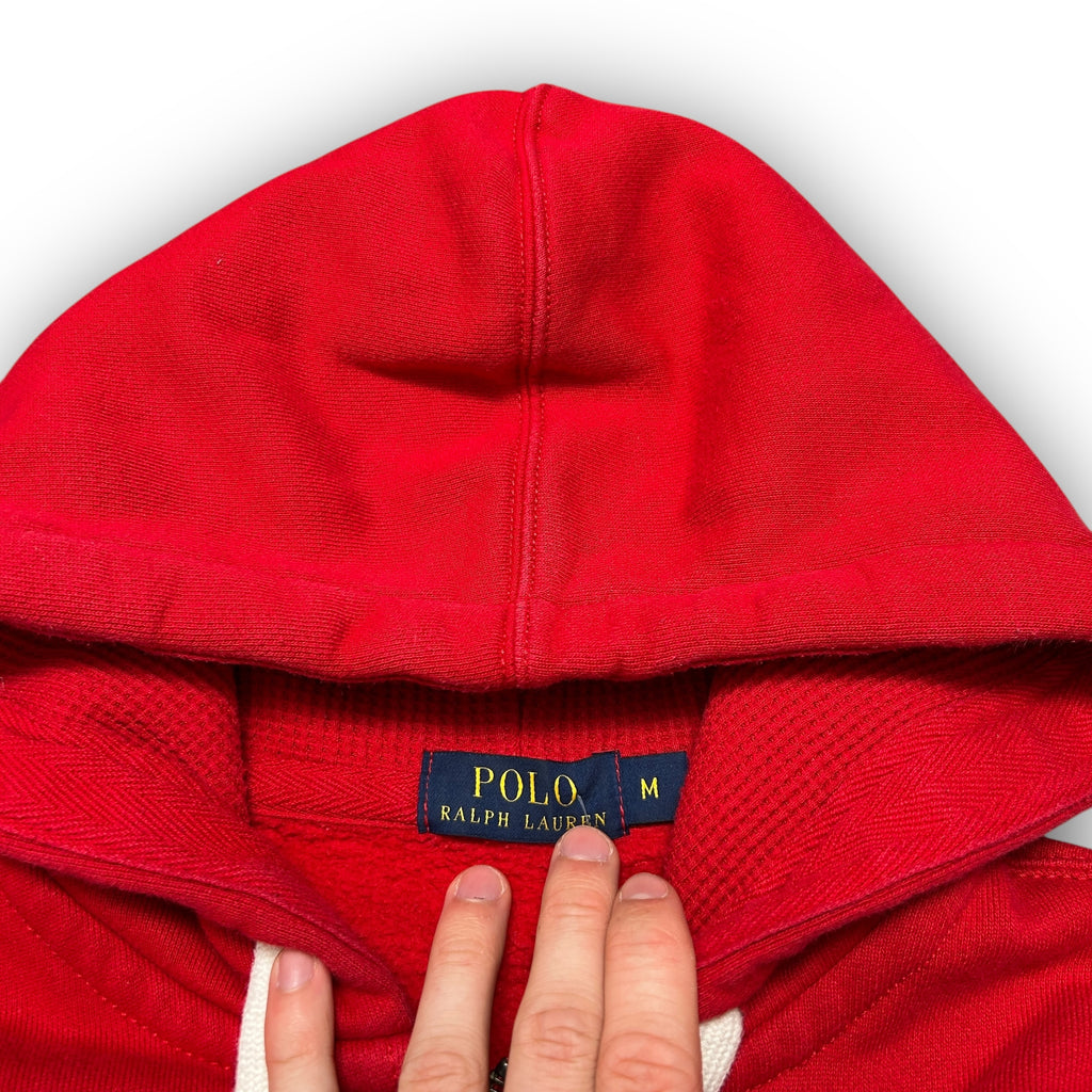 Red Polo Ralph Lauren Heavyweight Hoodie (M)