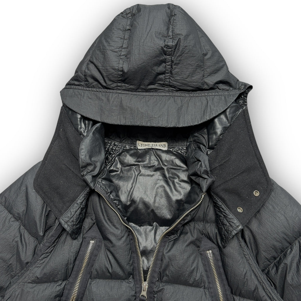 2009 Stone Island Opaque Mesh Badge Puffer (M)