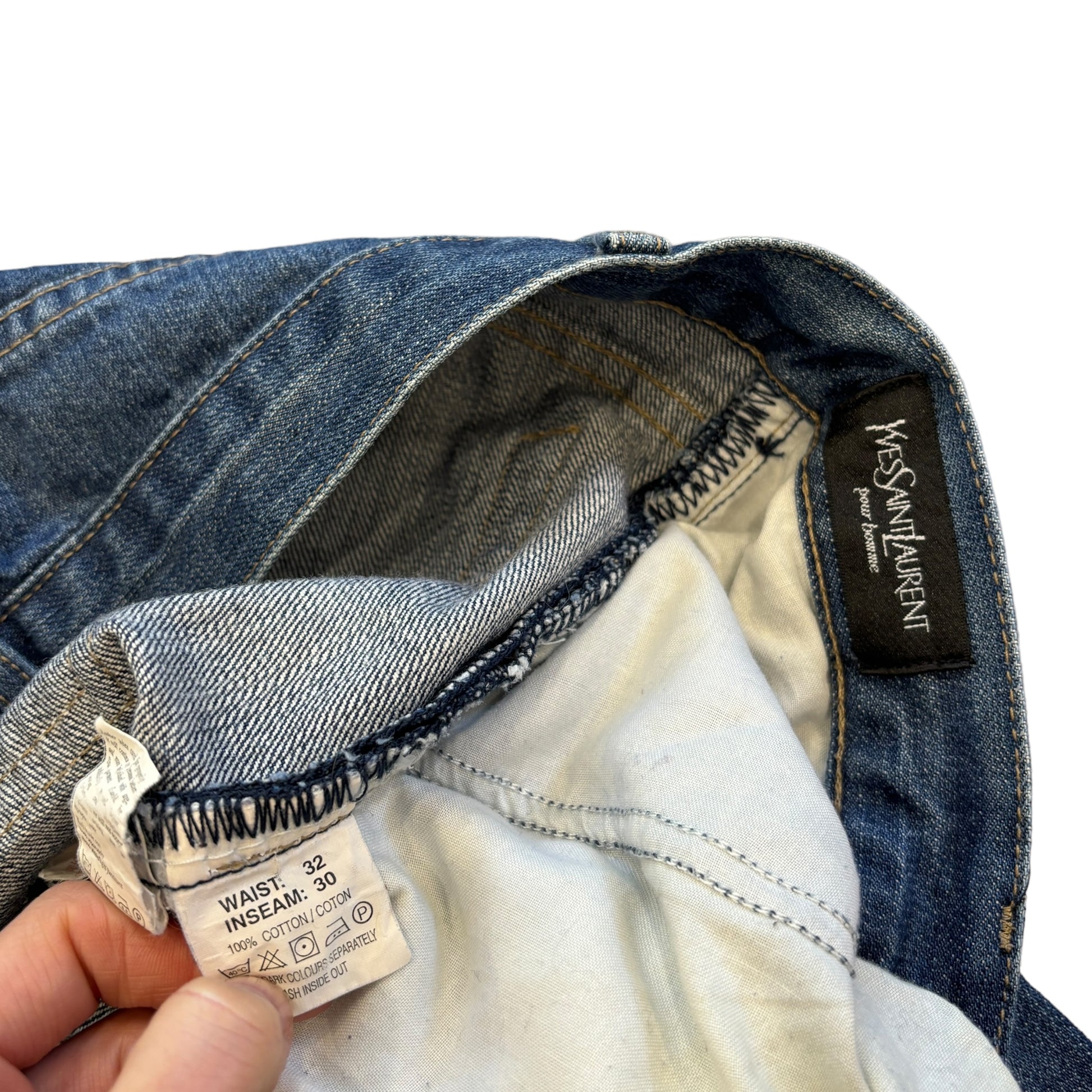 YSL Blue Baggy Jeans (32W)